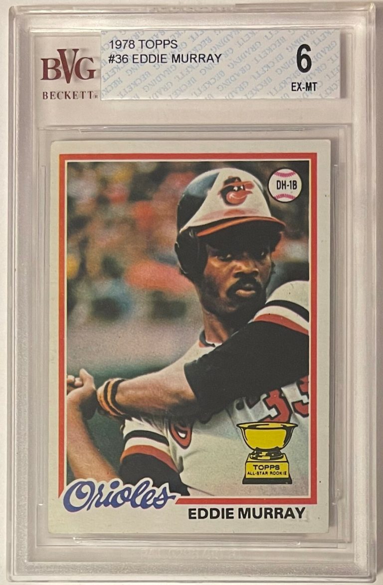 Eddie Murray 1978 Topps All-Star Rookie Card (RC) #36- BVG Graded 6 EX-MT w/ Sub