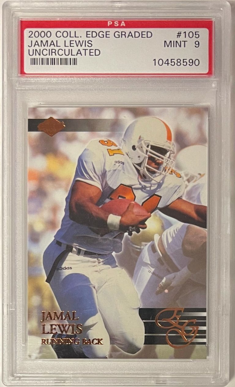 Jamal Lewis 2000 Collectors Edge Rookie Card #105 Vols - PSA Graded Mint 9 /5000