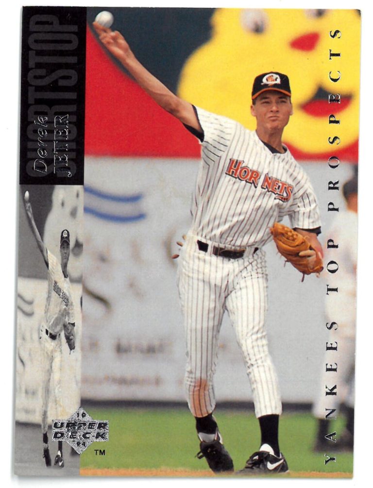 Derek Jeter 1993 Upper Deck Prospects Baseball Rookie Card (RC) #185 -Hornets/NY