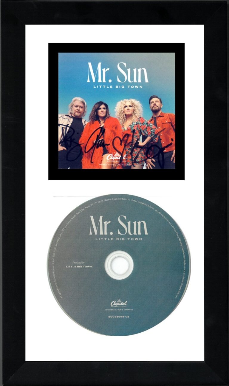 Little Big Town Band Signed 2022 Mr Sun Art Card/Album Cover/CD Framed- JSA