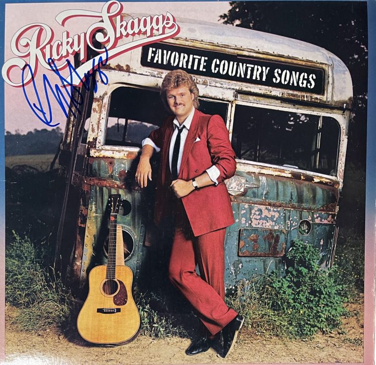 Ricky Skaggs signed 1985 Favorite Country Songs Album Cover/LP/Vinyl Record- JSA