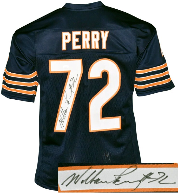 William Perry signed Chicago Navy TB Custom Stitched Pro Style Jersey #72 - JSA