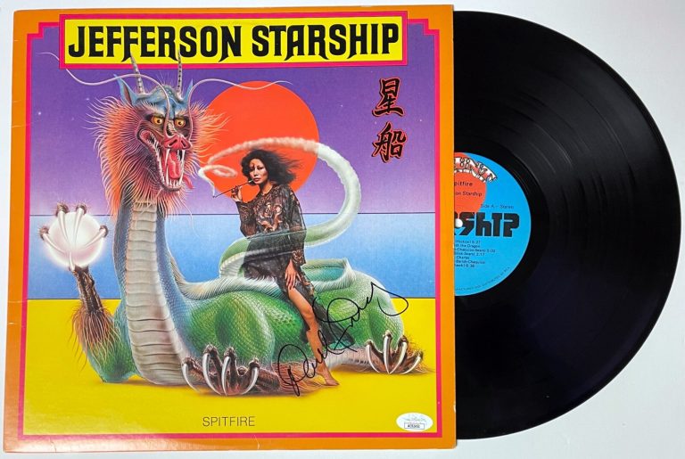 David Frieberg signed Jefferson Starship 1976 Spitfire Album/Record/LP/Vinyl JSA