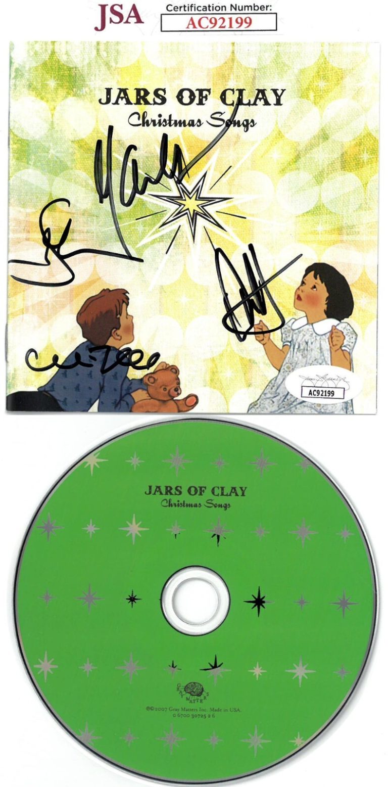 Jars of Clay signed 2007 Christmas Songs Album Cover Booklet w/CD & Case- JSA-