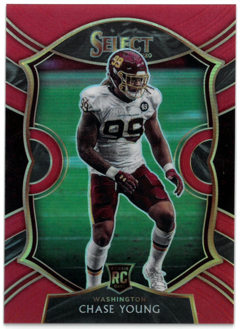 Chase Young 2020 Panini Select Concourse Prism Rookie Card (RC) #64- 7/99