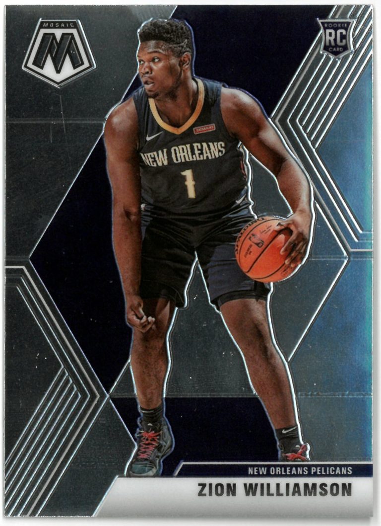 Zion Williamson 2019-20 Panini Mosaic Rookie Card #209 (New Orleans Pelicans)