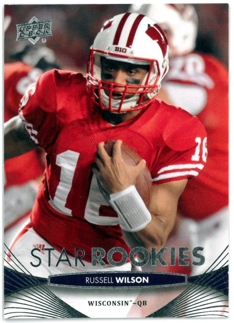 Russell Wilson 2012 Upper Deck Star Rookies Card (RC) #134 (Wisconsin Badgers)
