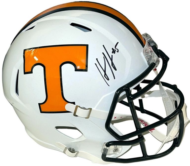 Hendon Hooker signed Tennessee Vols Riddell FS Rep Speed Dark Mode Helmet- JSA