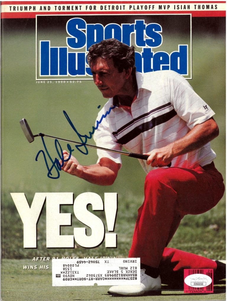 Hale Irwin signed Sports Illustrated Full Magazine 6/25/1990-  JSA #EE63232