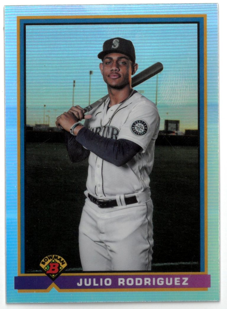 Julio Rodriguez 2021 Bowman Chrome Refractor SP Rookie Card (RC) #91B-JR