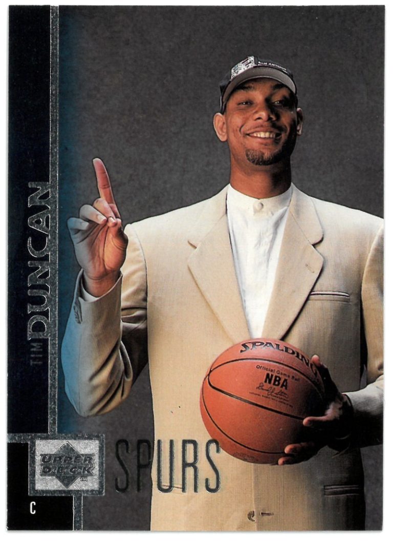 Tim Duncan 1997-98 Upper Deck Rookie Card (RC) #114 (San Antonio Spurs)