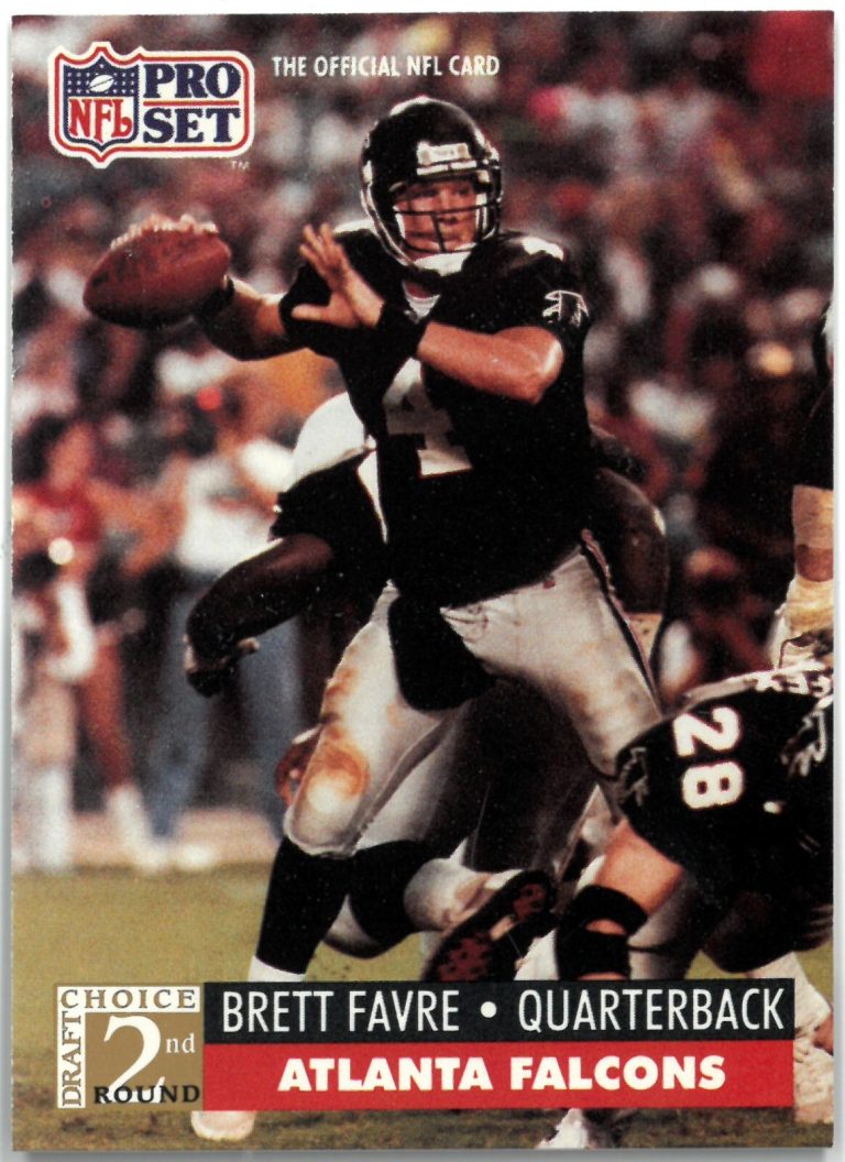 Brett Favre 1991 Pro Set Rookie Card (RC) #762 (Atlanta Falcons/Packers)