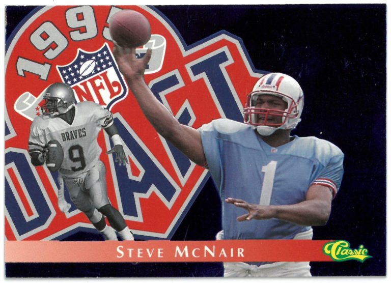 Steve McNair 1995 NFL Classic Images Draft Rookie Card (RC) #DC18- Oilers/Alcorn