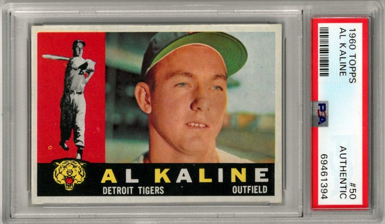 Al Kaline 1960 Topps Baseball Card #50- PSA Slabbed Authentic (Detroit Tigers)