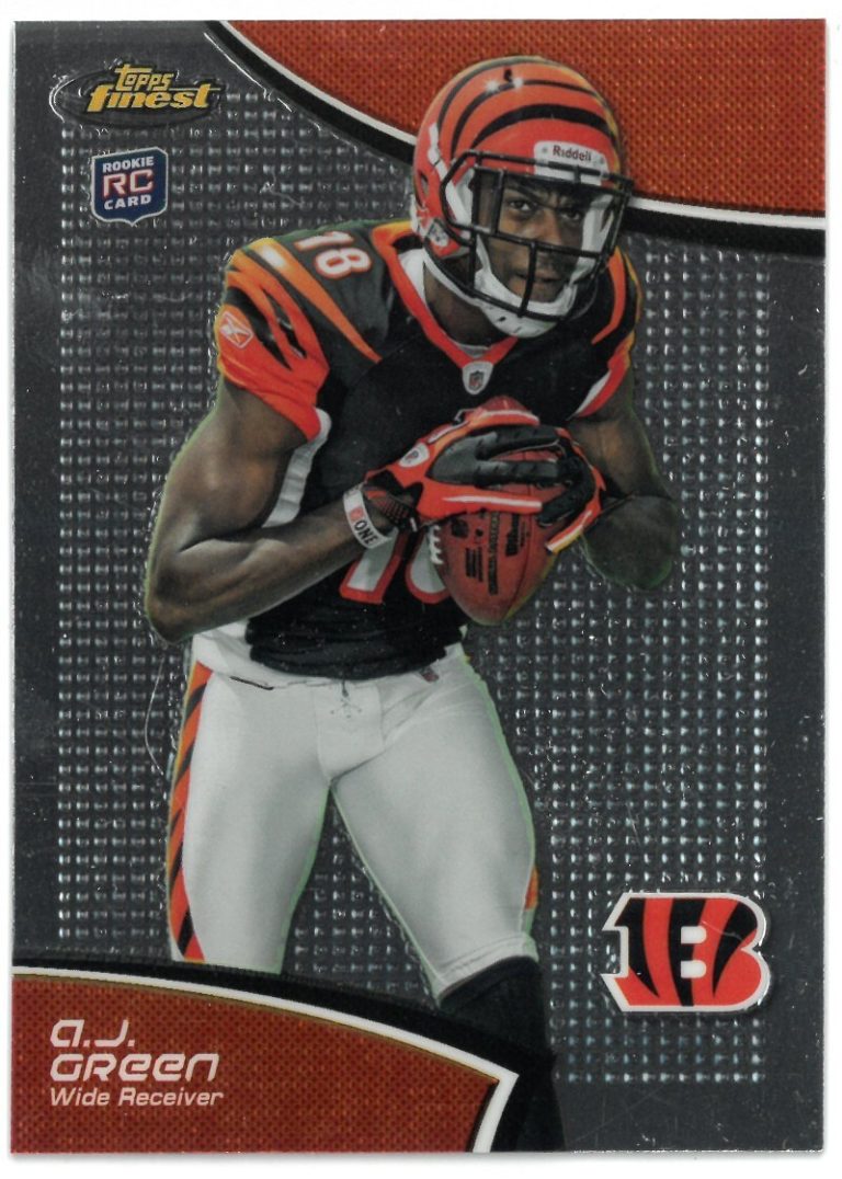 AJ (A.J.) Green 2011 Topps Finest Refractor Rookie Card (RC) #21