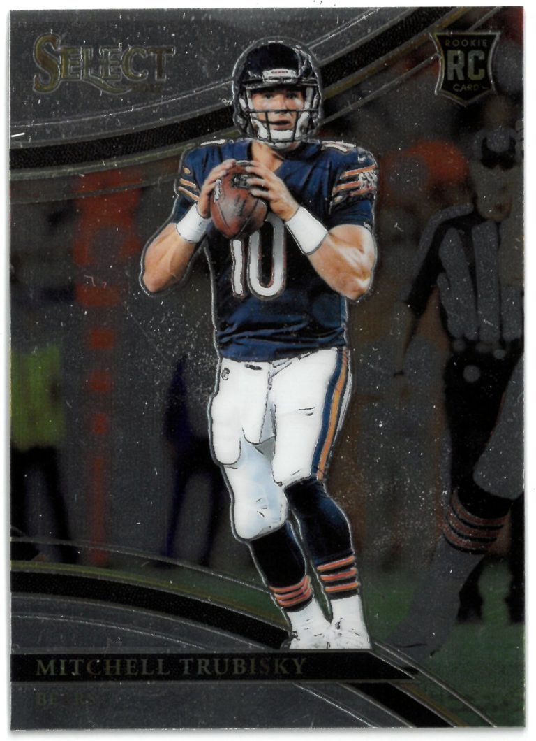 Mitchell Trubisky 2017 Panini Select Field Level Silver Prizm Rookie Card (RC)