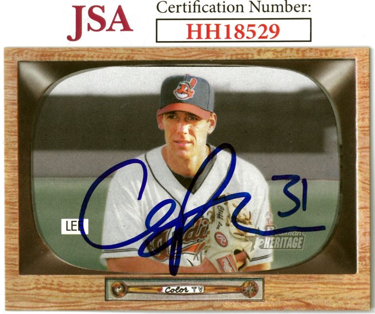 Cliff Lee signed 2004 Bowman Heritage On Card Auto #19- JSA #HH18529