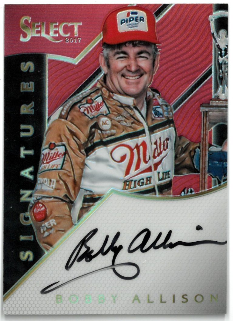 Bobby Allison signed 2017 Panini Select Racing NASCAR On Card Auto #S-BA- 05/25