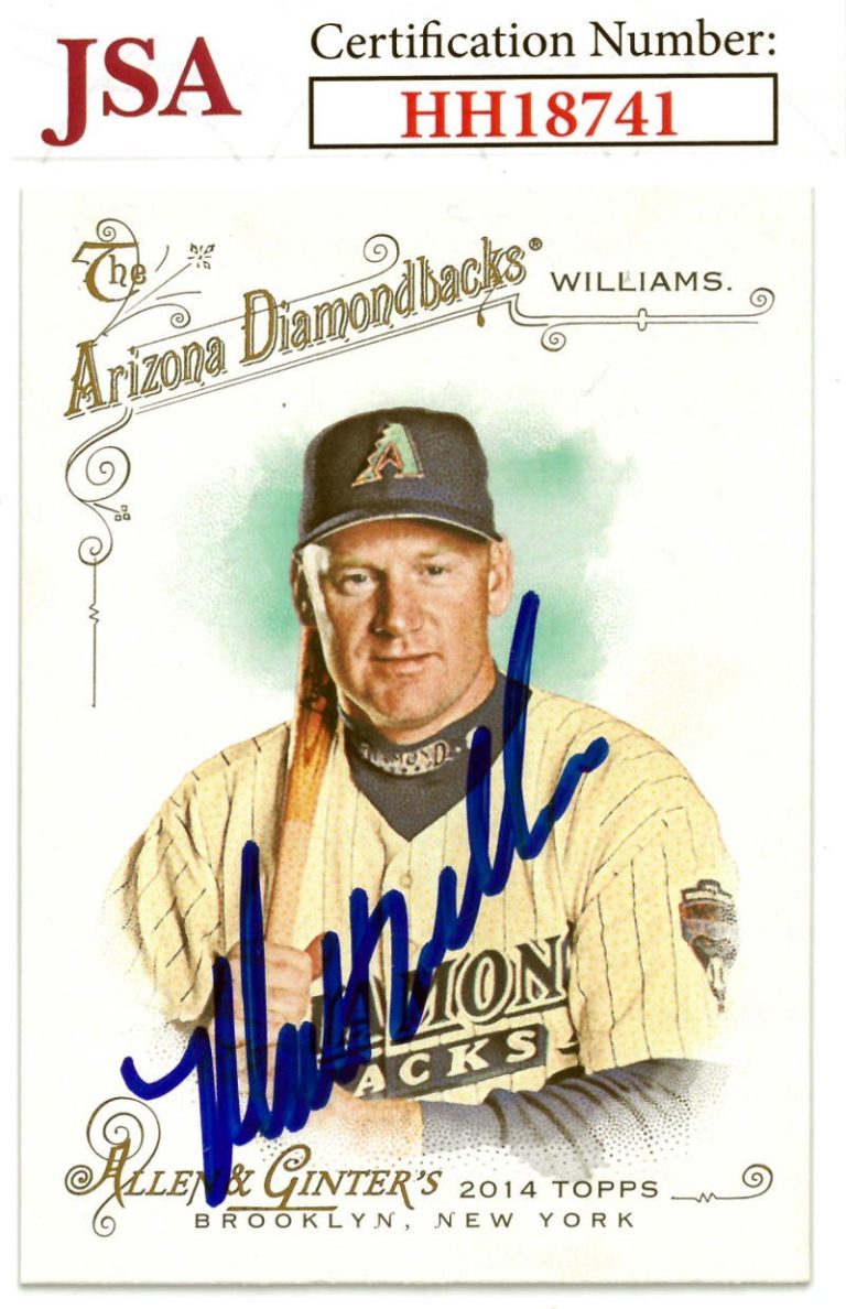 Matt Williams signed 2014 Topps Allen & Ginter's Baseball On Card Auto #15 - JSA