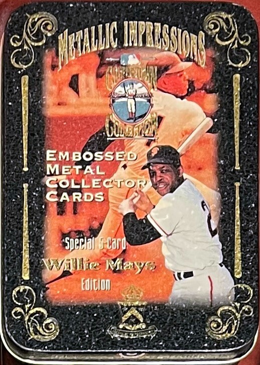 Willie Mays Classic 1995 Set of 5 Embossed Metallic Impressions Collector Cards