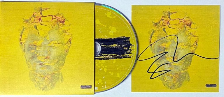 Ed Sheeran signed 2023 Subtract Art Card/Book/CD- COA (Eyes Closed/Boat)