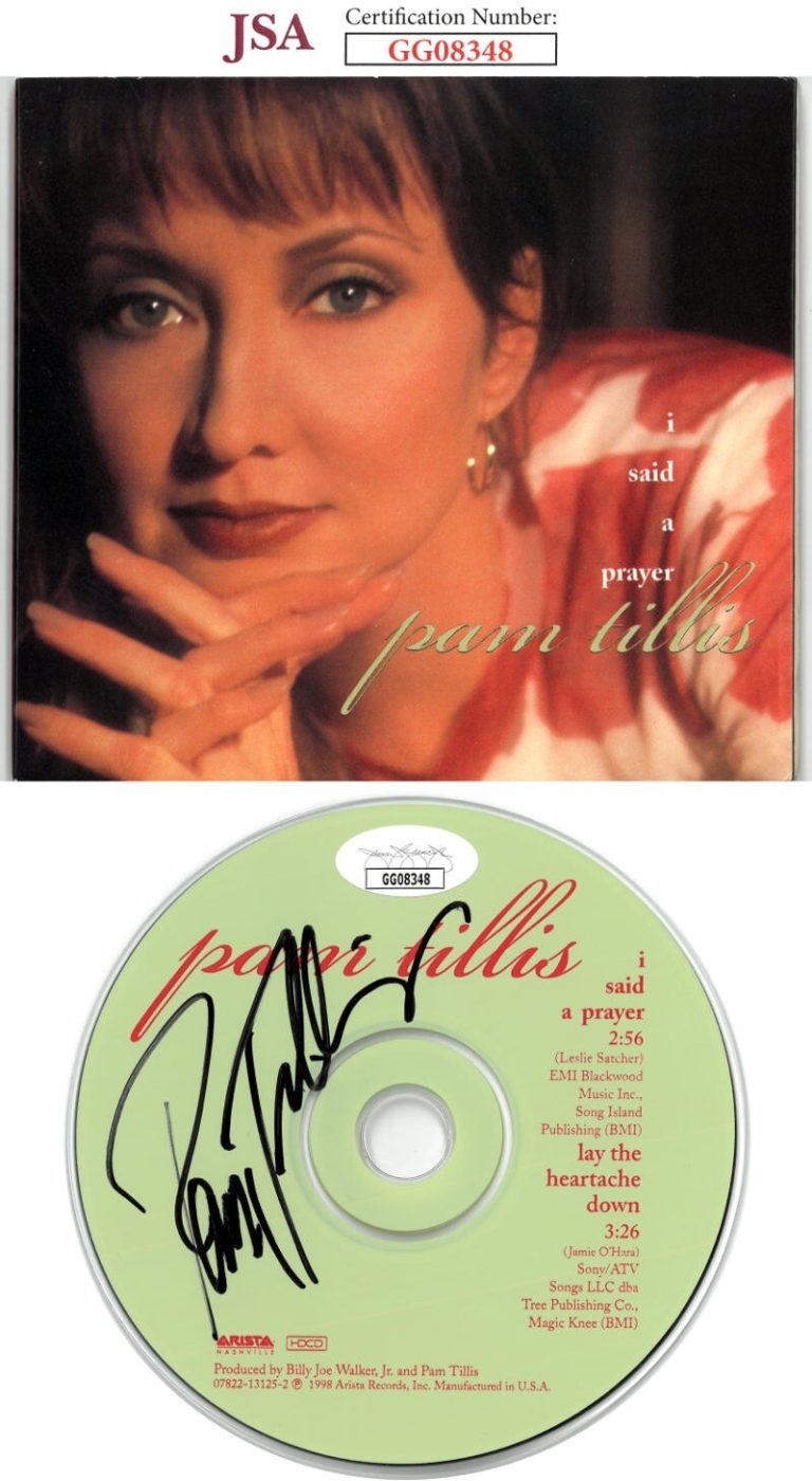 Pam Tillis signed 1998 I Said A Prayer Hard Cover Booklet w/ CD- JSA #GG08348