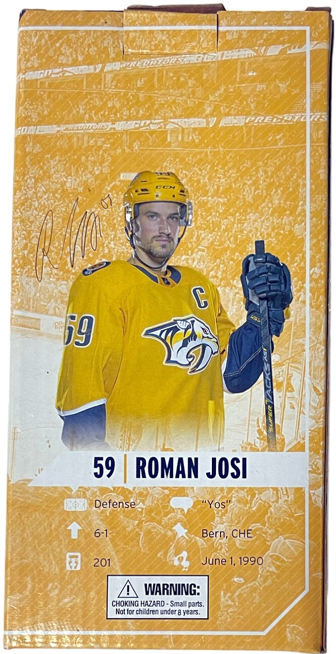 Roman Josi signed Nashville Predators Winter Classic 2020 Bobblehead-COA