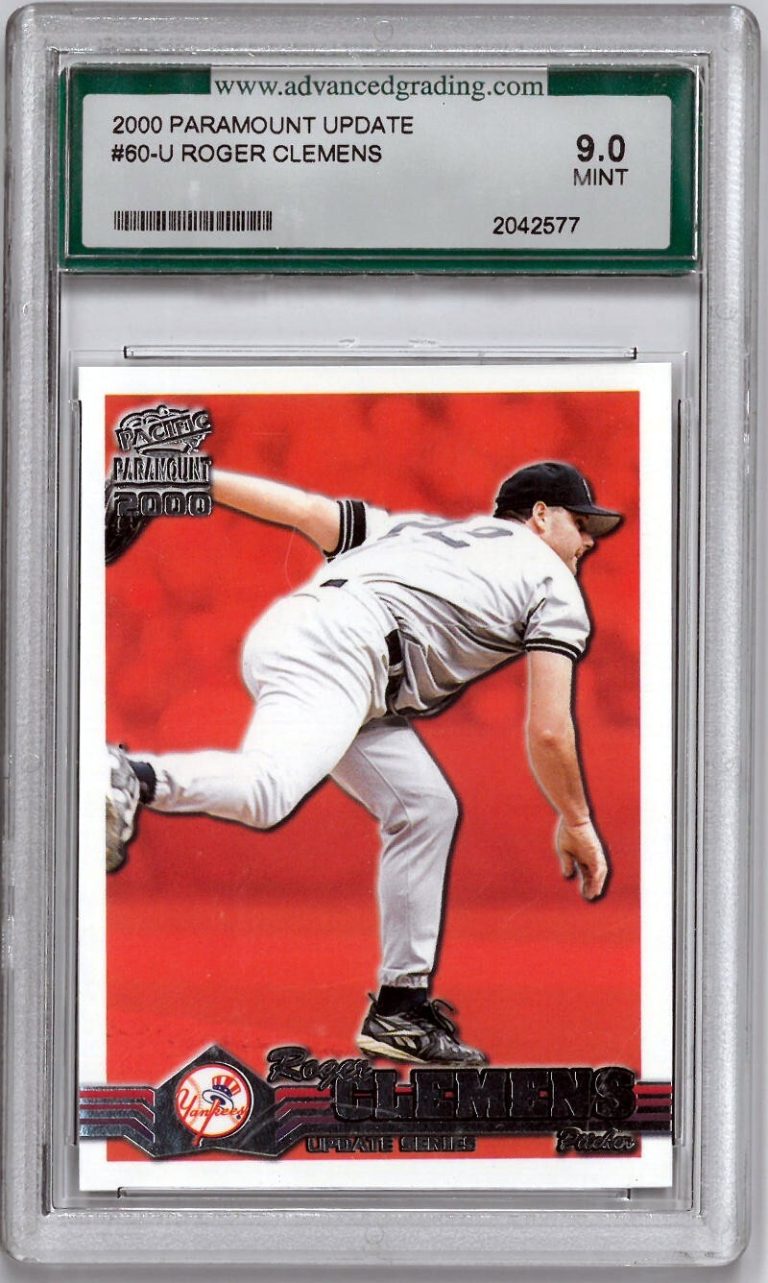 Roger Clemens 2000 Paramount Update Baseball Card #60-U- Advanced Grading Graded