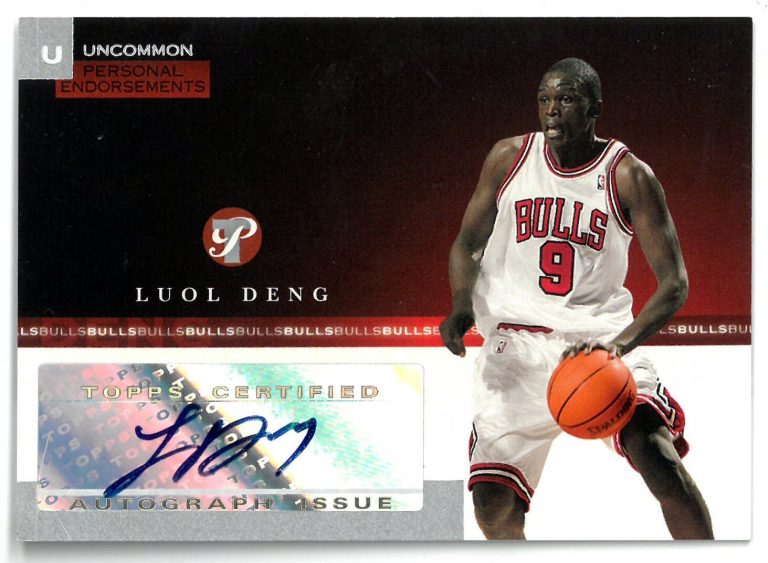 Luol Deng signed 2005-06 Topps Certified Uncommon Endorsements Auto Card  /125