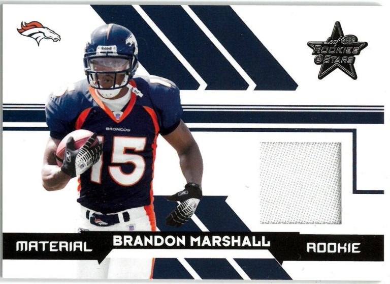 Brandon Marshall 2006 Leaf Rookies & Stars Materials Rookie Card (RC) #266- /799