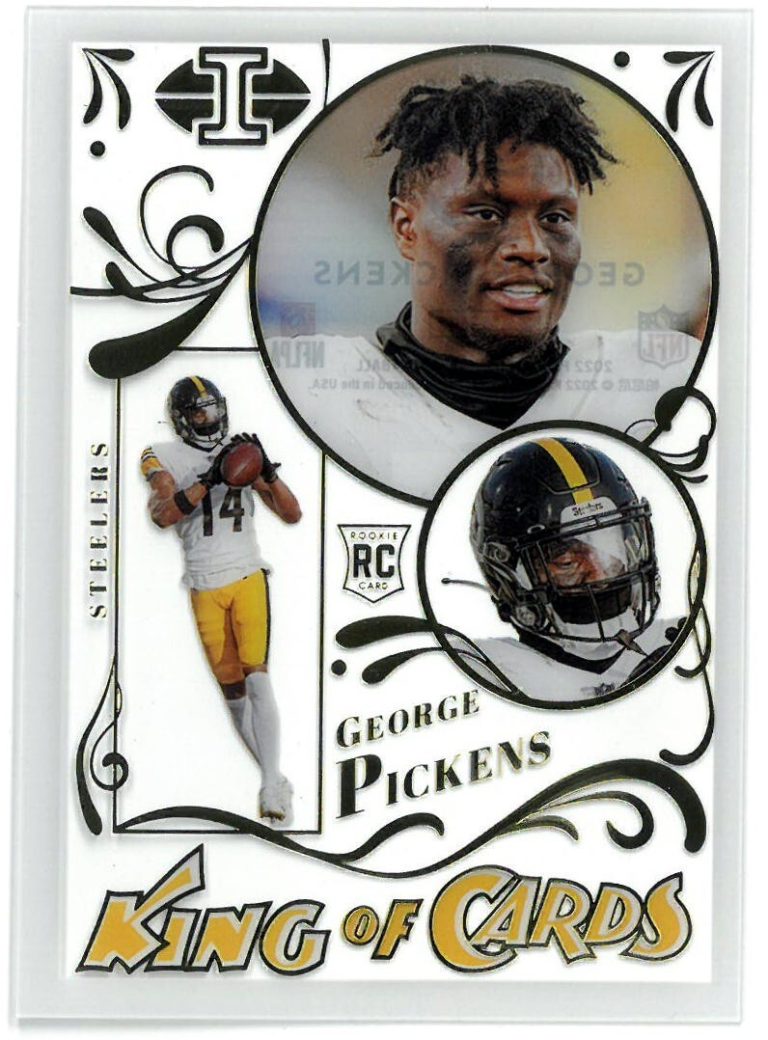 George Pickens 2022 Panini Illusions Acetate King of Cards Rookie Card #KC-19