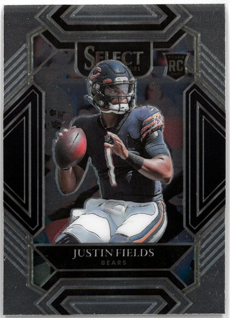 Justin Fields 2021 Panini Select Football Club Level Rookie Card (RC) #250/Bears