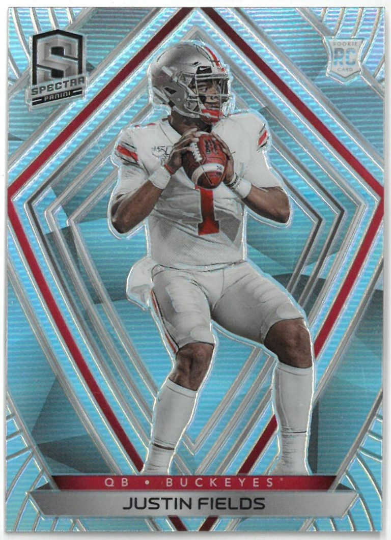 Justin Fields 2021 Panini Chronicles Spectra Draft Picks Rookie Card (RC) #280