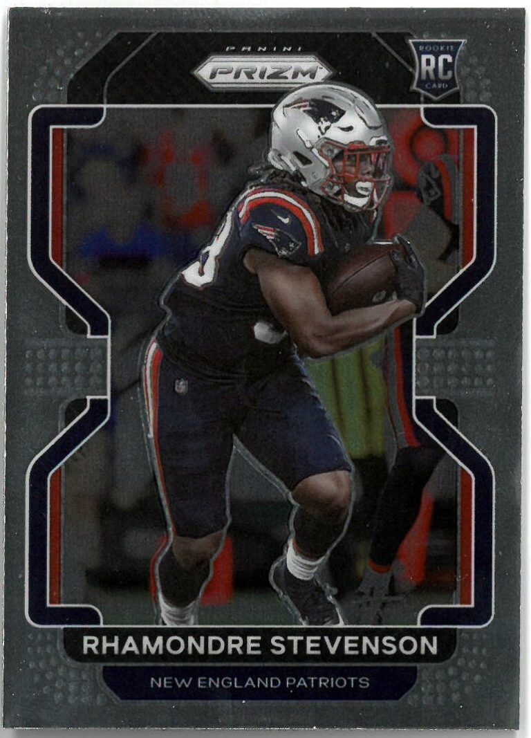Rhamondre Stevenson 2021 Panini Silver Prizm Rookie Card (RC) #367 - Patriots