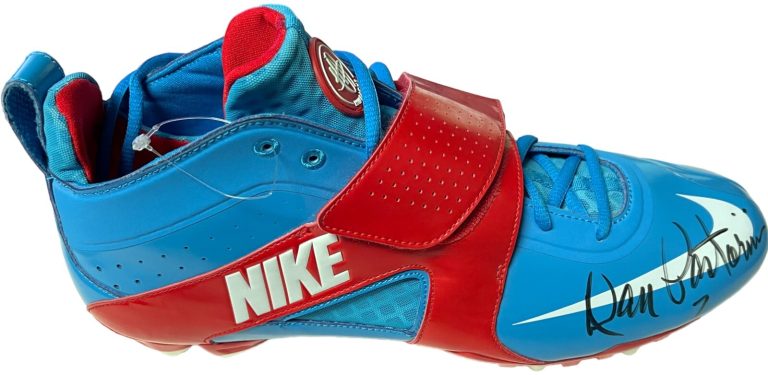 Dan Pastorini signed Houston Oilers Nike Huarache Football Cleat #7- COA- Size14