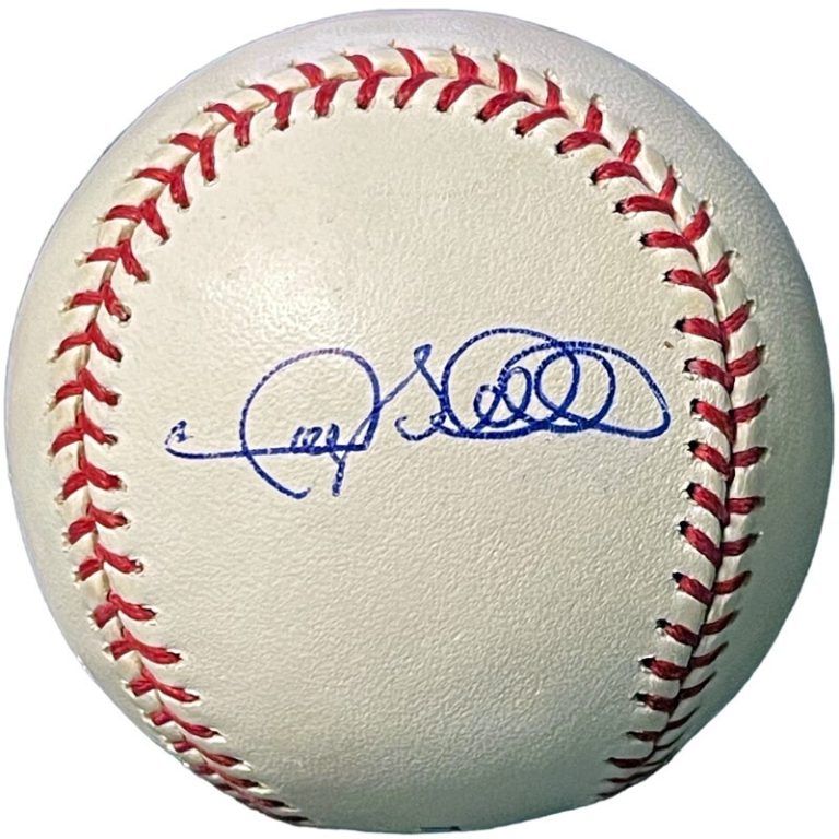Gary Sheffield signed Rawlings OFC MLB Baseball- COA w/ 2008 Game Ticket Stub