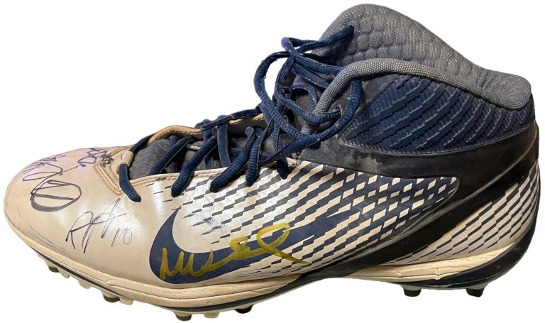 Jared Cook Signed Titans Nike Alpha Game Used Left Cleat – 4 sigs -Beckett