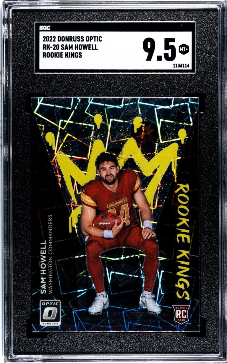 Sam Howell 2022 Donruss Optic Rookie Kings Card (RC) #RK-20- SGC Graded 9 MT+