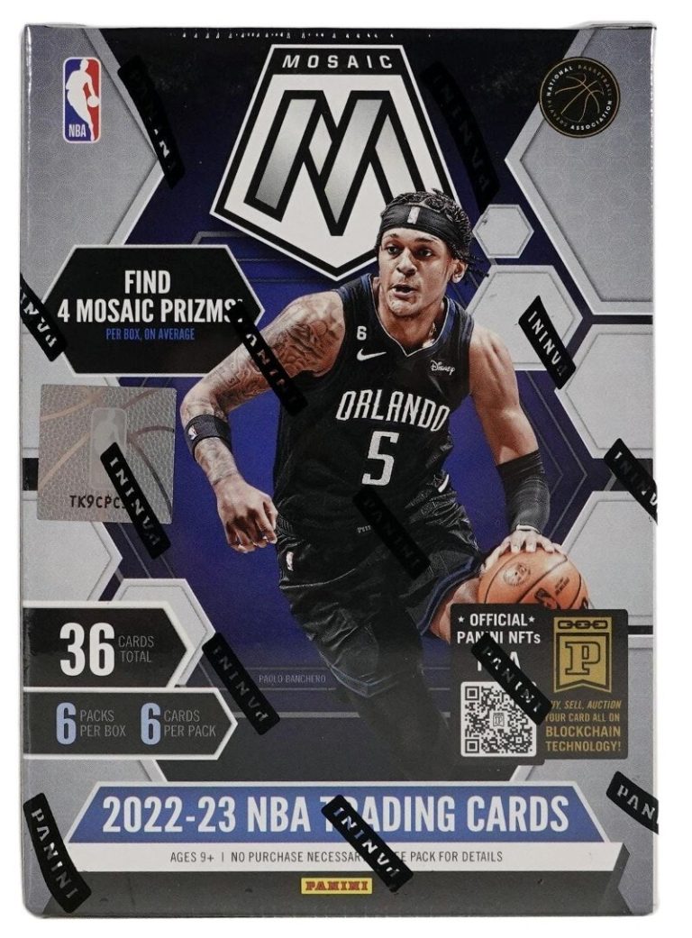 2022-23 Panini Mosaic NBA Basketball Blaster Box- 6PK/6CPP/36CPB- Factory Sealed