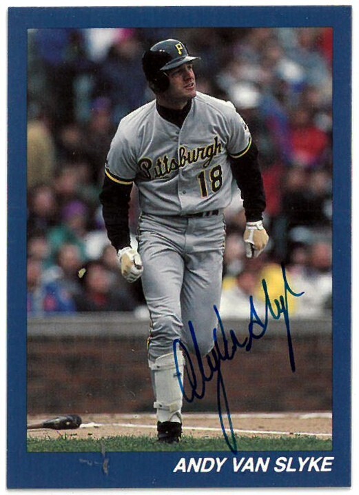 Andy Van Slyke signed Custom On Card Auto- COA (Pittsburgh Pirates)