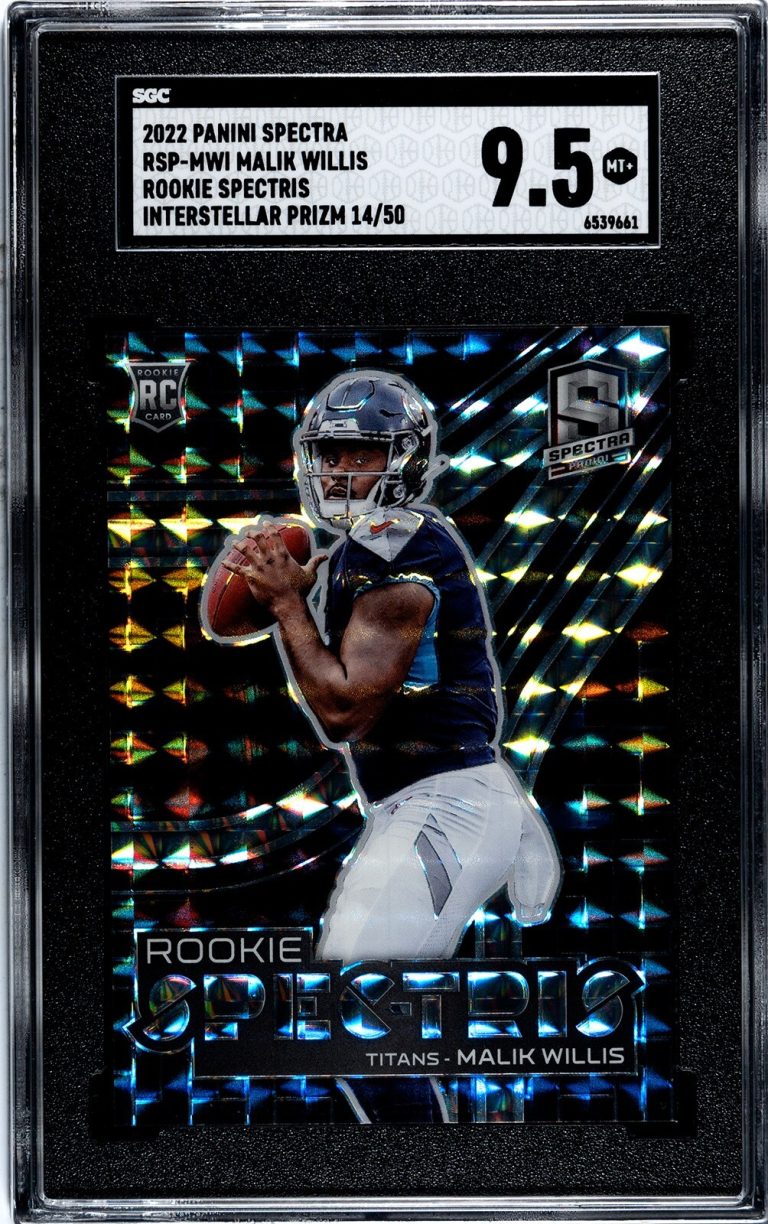 Malik Willis 2022 Panini Spectra Rookie Spectris Prizm /50 - SGC Graded 9.5 Mint