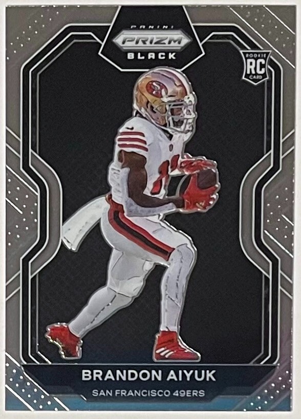 Brandon Aiyuk 2020 Panini Chronicles Black Silver Prizm Rookie Card (RC) #PB-14