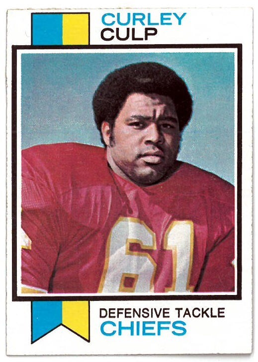 Curley Culp 1973 Topps Rookie Card (RC) #167 (Kansas City Chiefs/HOF)