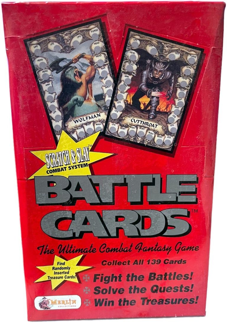 1993 Merlin Battle Cards The Ultimate Combat Fantasy Game Factory Sealed Booster