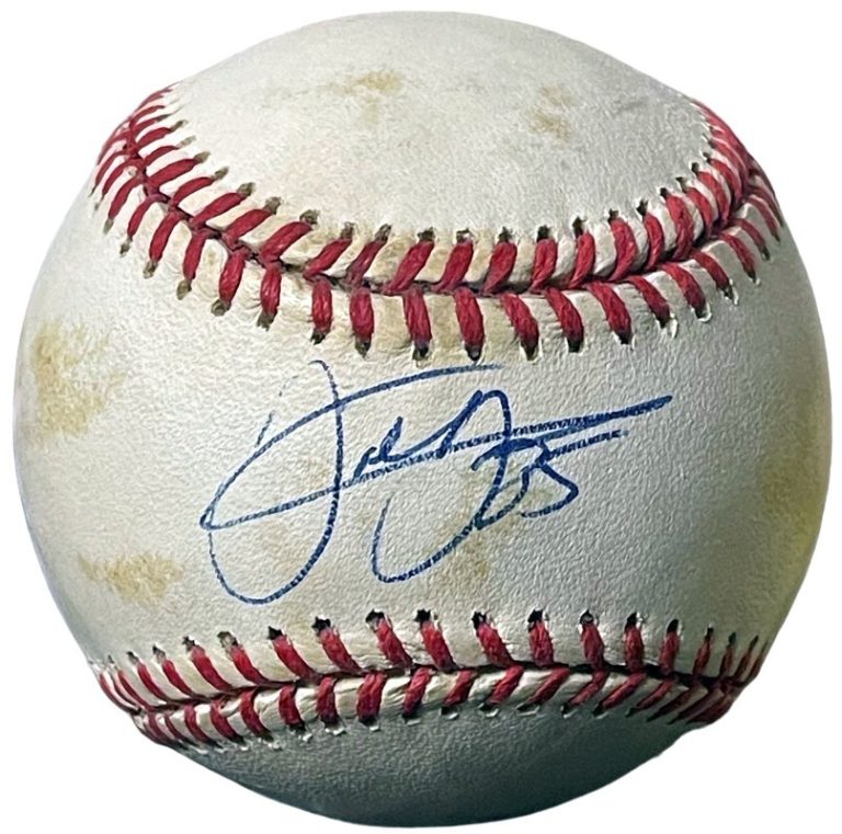 Frank Thomas signed ROAL Rawlings Official American League Baseball #35 toned