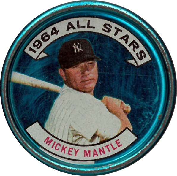 Mickey Mantle 1964 Topps All-Star Coin #31 (Left Hand Bat/New York Yankees/HOF)