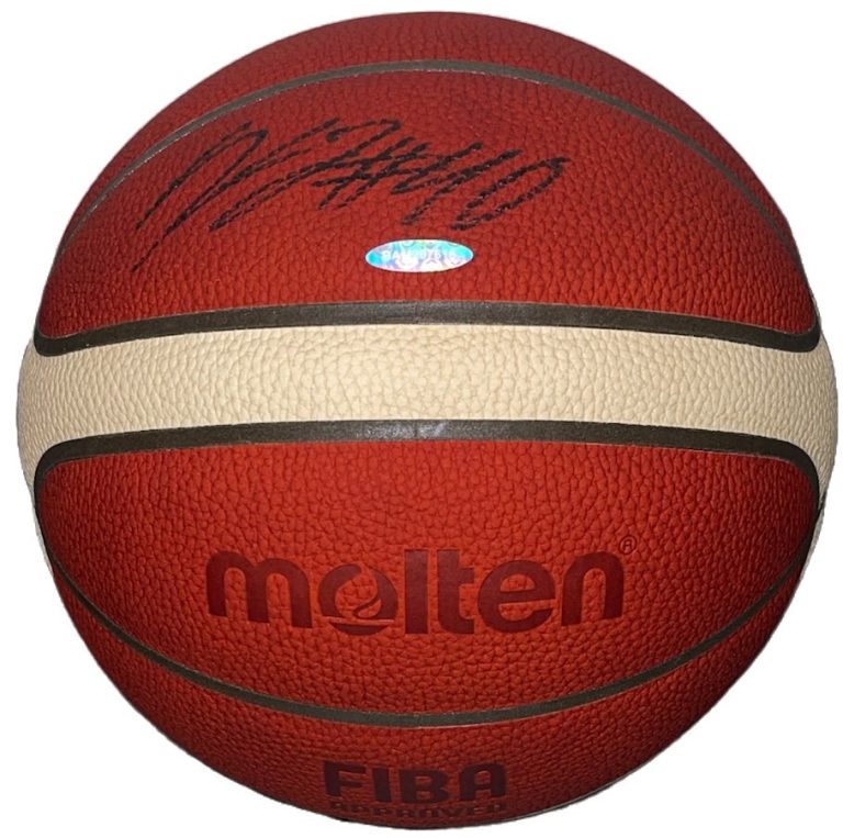 Keldon Johnson Signed Official Leather FIBA Molten Game Basketball- Upper Deck