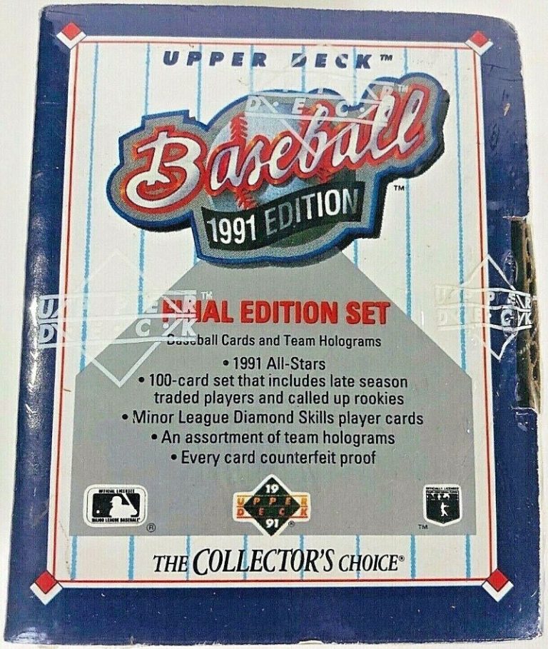 1991 Upper Deck Final Edition Set- MLB Baseball Cards Collectors Choice / NEW