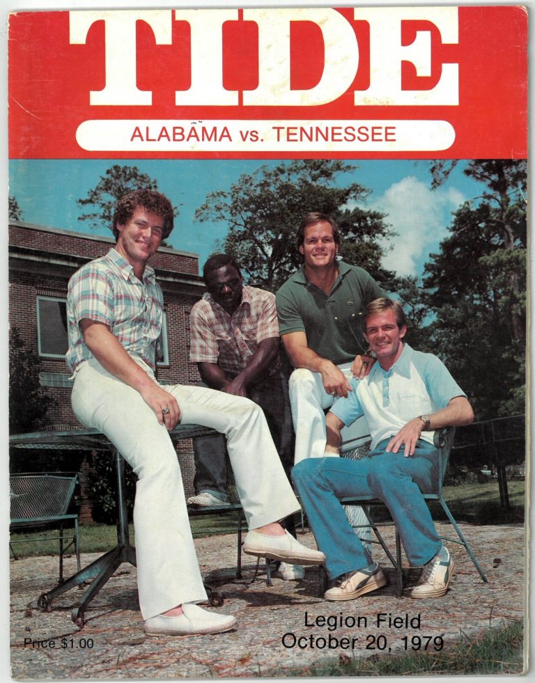 Alabama Crimson Tide vs Tennessee Volunteers College Football Program- 10/29/79