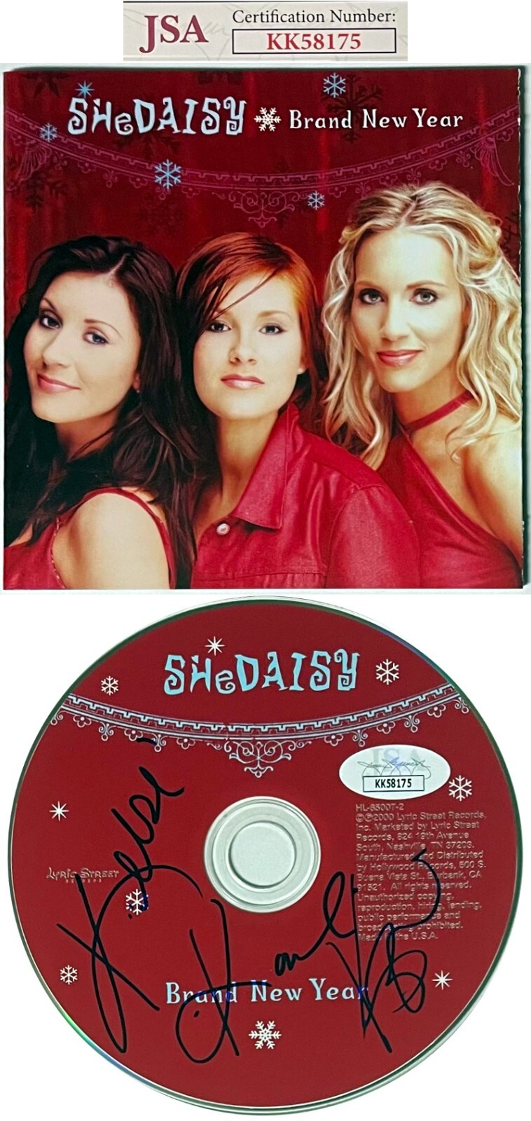 SHeDAISY Band Signed 2000 Brand New Year Album CD w/Cover Booklet -JSA (3 sigs)